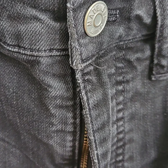 MADEWELL Slim Wide Leg Crop Women's Black Jeans 29 - Picture 6 of 11